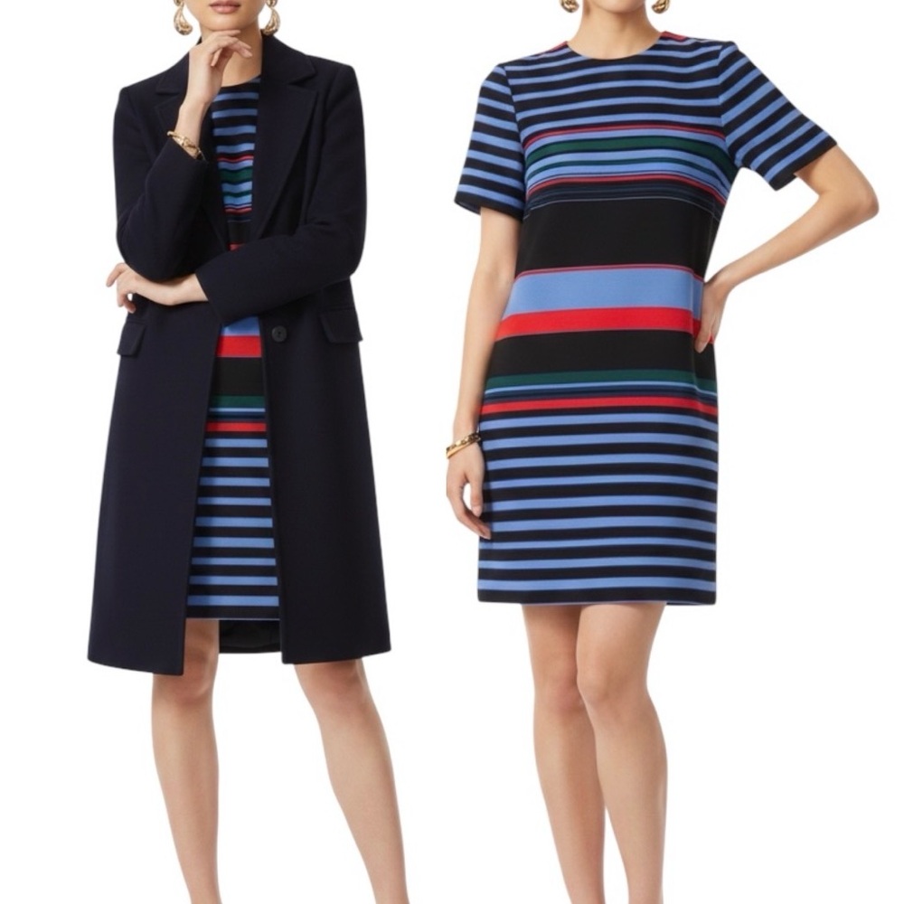 Zara - Stripes Mini Shift Dress